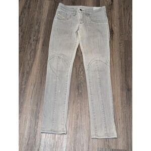 Diesel Bi-Bi Legging Moto Style Stretch Gray Jeans‎ W28